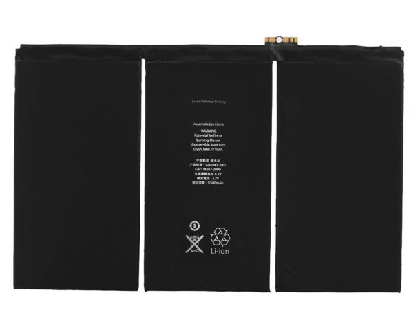 
  
Li-ion Apple iPad 3 4 Replacement Battery


